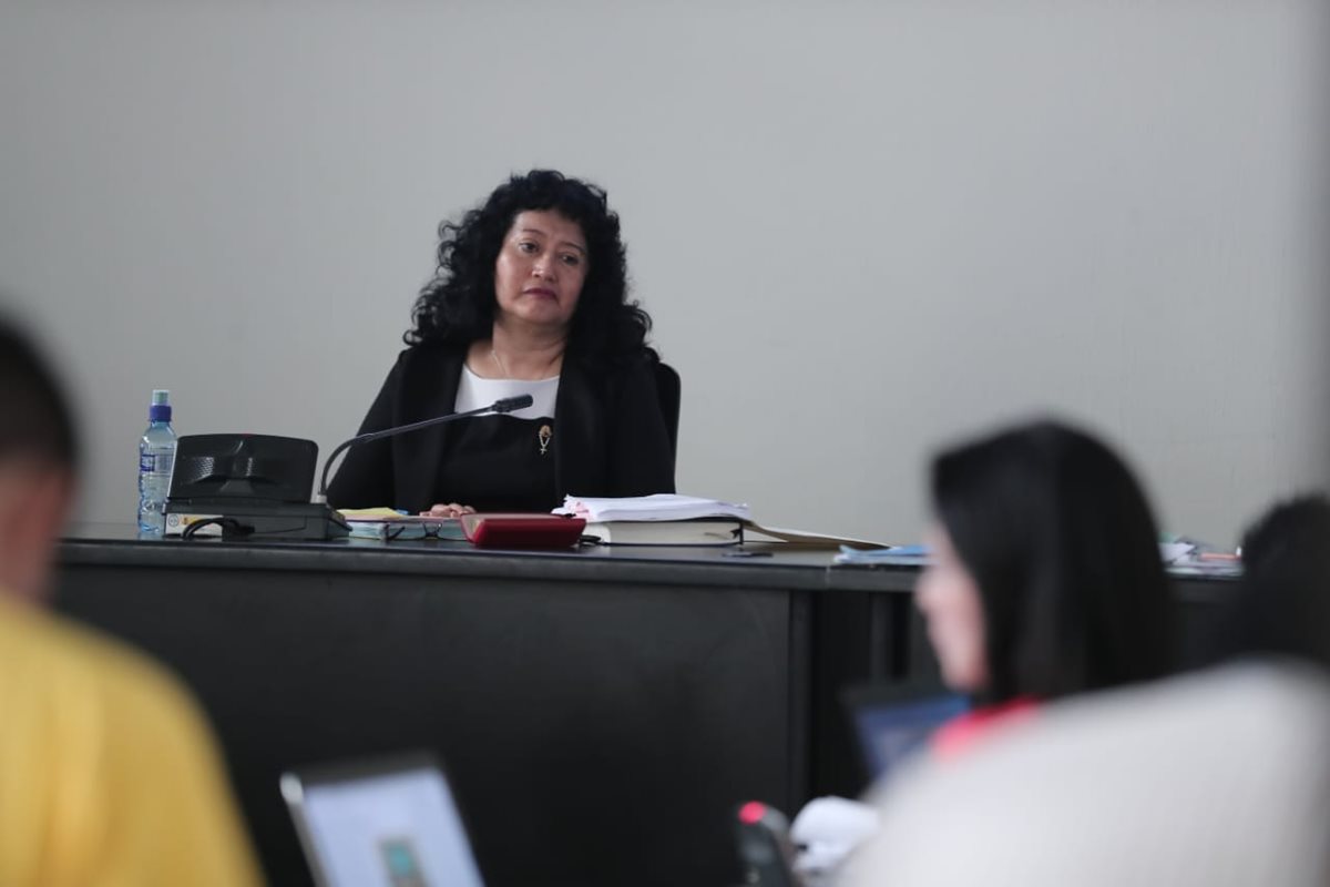 Jazmín Barrios preside el Tribunal de Mayor Riesgo A.  (Foto Prensa Libre: Juan Diego González)