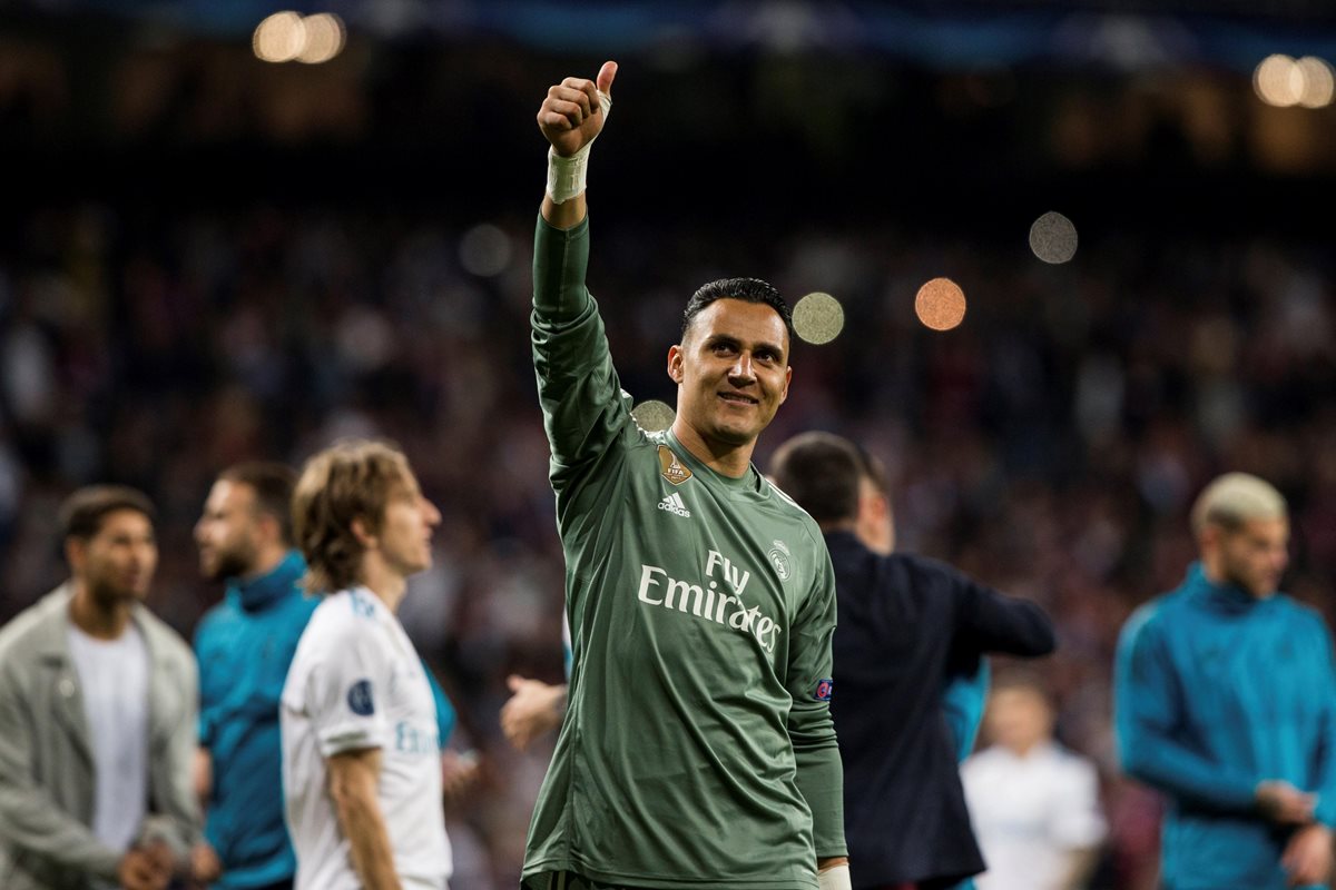El portero Keylor Navas fue clave en la clasificación del Real Madrid. (Foto Prensa Libre: EFE)