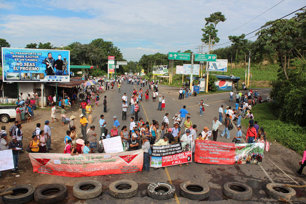 Mañana el Frente Nacional de Lucha bloqueará varias carreteras del país. (Foto Prensa Libre: Archivo)