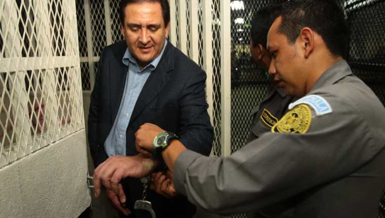 Gustavo Alejos, cuando fue detenido en diciembre de 2015. (Foto Prensa Libre: Hemeroteca PL)