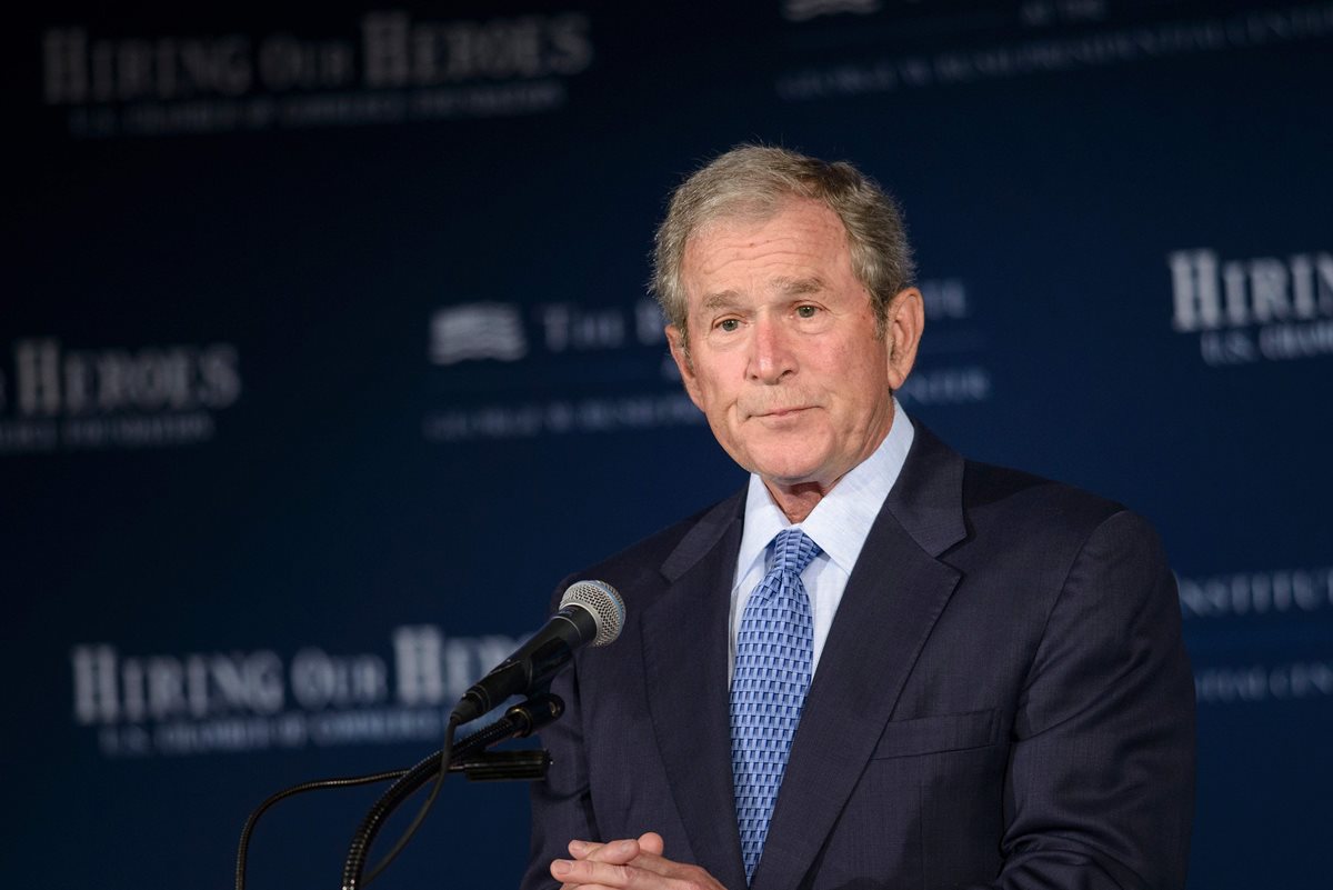 El expresidente de EE. UU. George Bush, quien gobernó el país del 2001 al 2009. (Foto Prensa Libre: AFP).