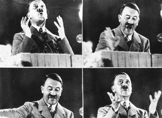 Hitler tenía una mala dentadura, según los patólogos.GETTY IMAGES
