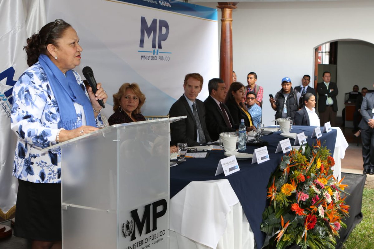 María Consuelo Porras, fiscal General, inicia plan para reducir la mora en cuatro departamentos. (Foto Prensa Libre: MP)