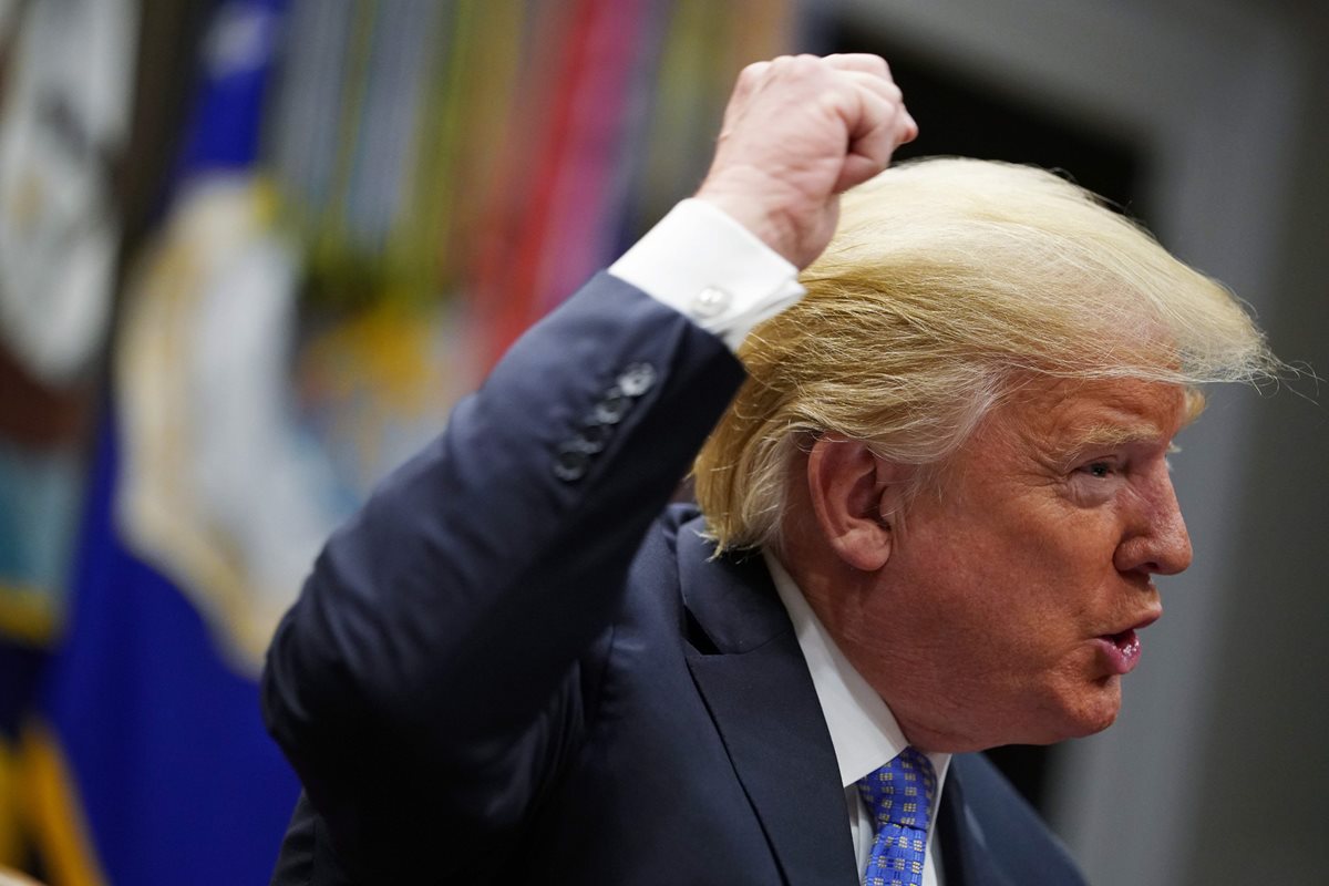 Donald Trump advirtió de que si era enjuiciado, las consecuencias serían nefastas. (Foto Prensa Libre: AFP)