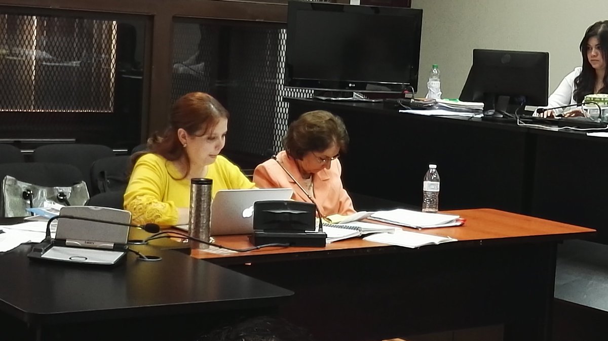 La expresidenta de la CSJ durante la audiencia en el Juzgado de Mayor Riesgo B. (Foto Prensa Libre: Glenda Sánchez)