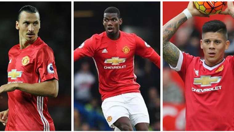 El Manchester United tendrá a disposición este fin de semana a Zlatan Ibrahimovic, Paul Pogba y Marcos Rojo. (Foto Prensa Libre: Hemeroteca PL)