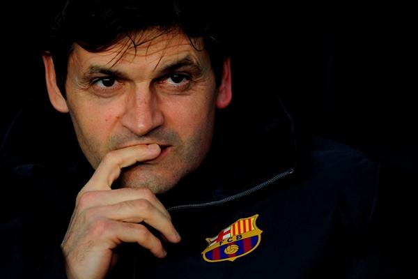 El técnico del Barcelona, Tito Vilanova, fue sumetido a una operación por cáncer de la glándula Parótida. (Foto Prensa Libre: AP)