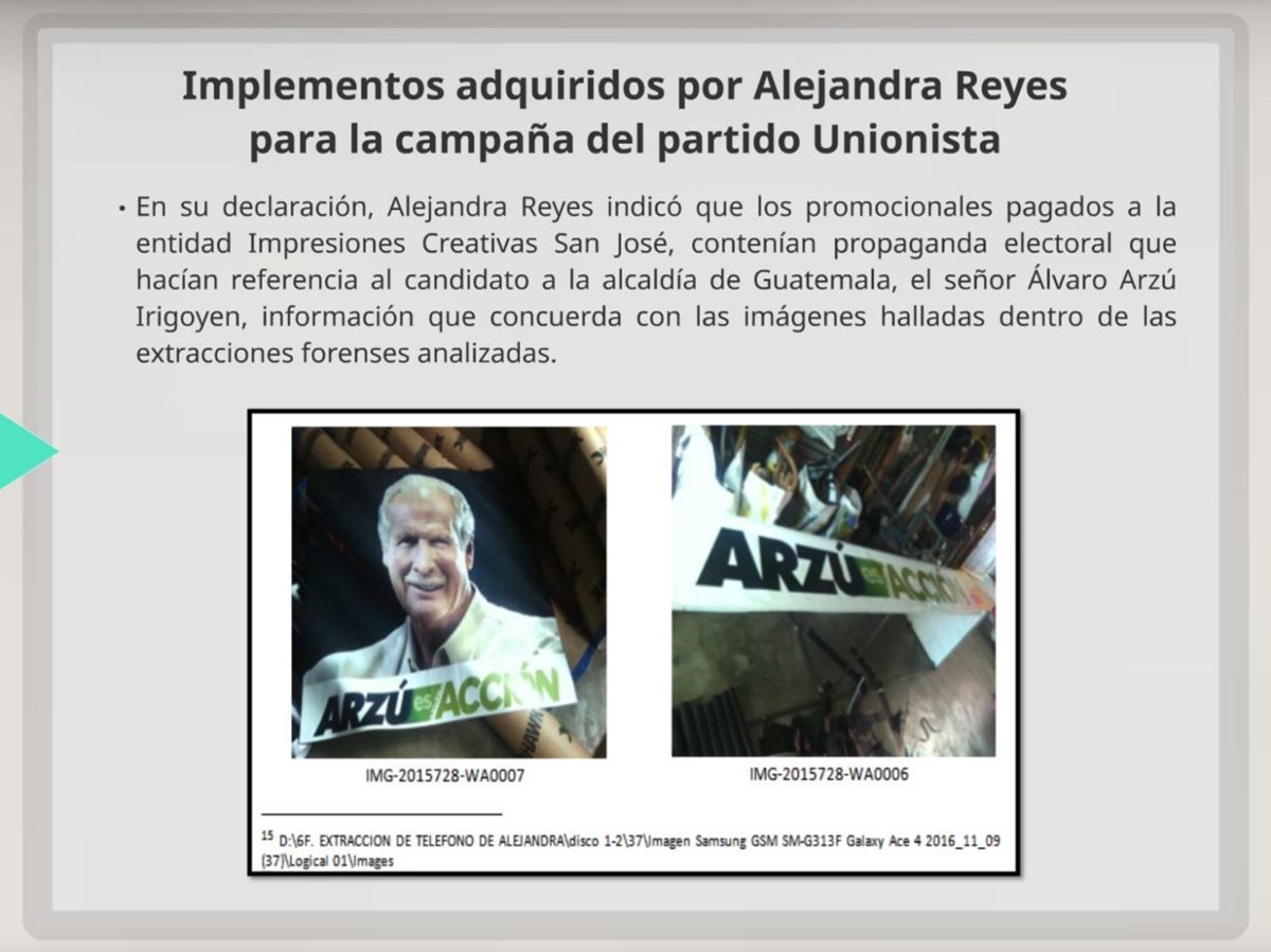 Promocionales adquiridos con la empresa Impresiones Creativas San José. (Foto Prensa Libre: Cicig).