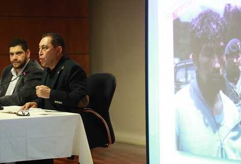 El Secretario Privado del MP y el ministro de Gobernación dieron detalles de los operativos en Tejutla, San Marcos. (Foto Prensa Libre: Esbin García)