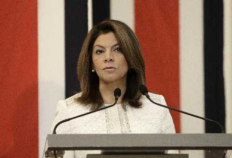 Laura Chinchilla, presidente de Costa Rica. (Foto Prensa Libre:EFE)