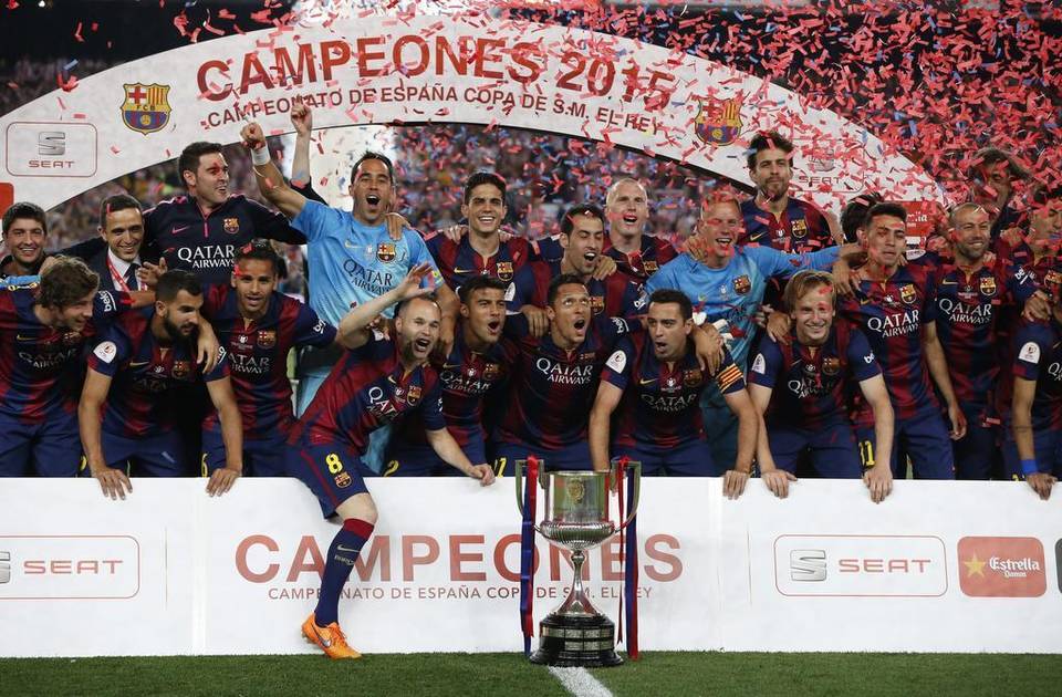 EL Barcelona, actual campeón de la Copa del Rey, disputará la serie de octavos de final contra el Espanyol. (Foto Prensa Libre: EFE)