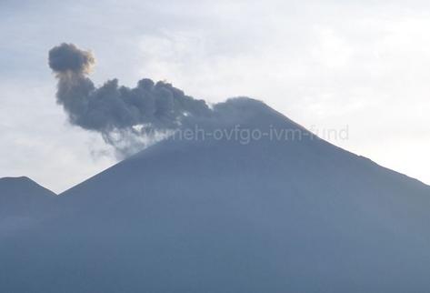 Volcán de Fuego. (Foto Prensa Libre: Insivumeh)