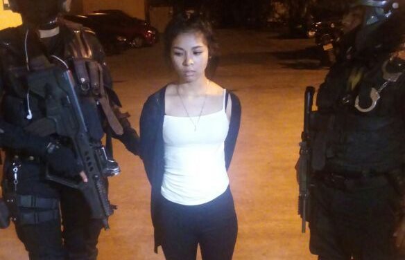 Lesly Marisol Ramos Gómez, de 22 años, es sindicada de haberle causado la muerte a una mujer en mayo último. (Foto Prensa Libre: PNC)