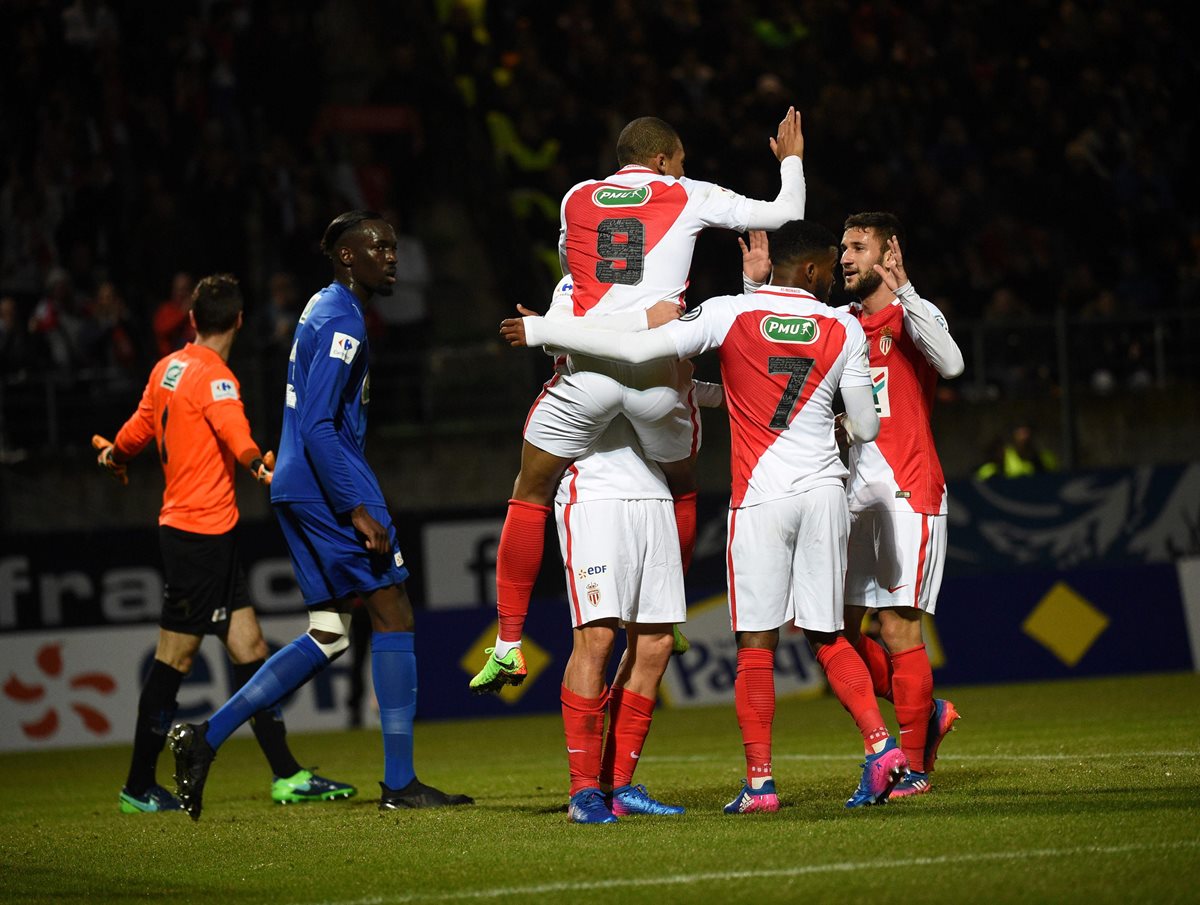 Guido Carrillo ayudó al Mónaco con el triunfo. (Foto Prensa Libre: AFP)