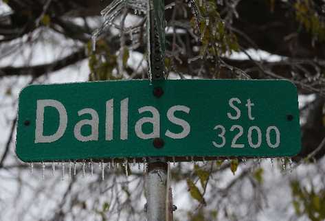 Las bajas temperaturas afectan varias regiones de Dallas, Texas, Estados Unidos. (Foto Prensa Libre: AFP)