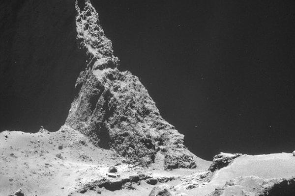 Imagen muestra área del cometa Comet 67P/Churyumov–Gerasimenko. (Foto Prensa Libre: AP)