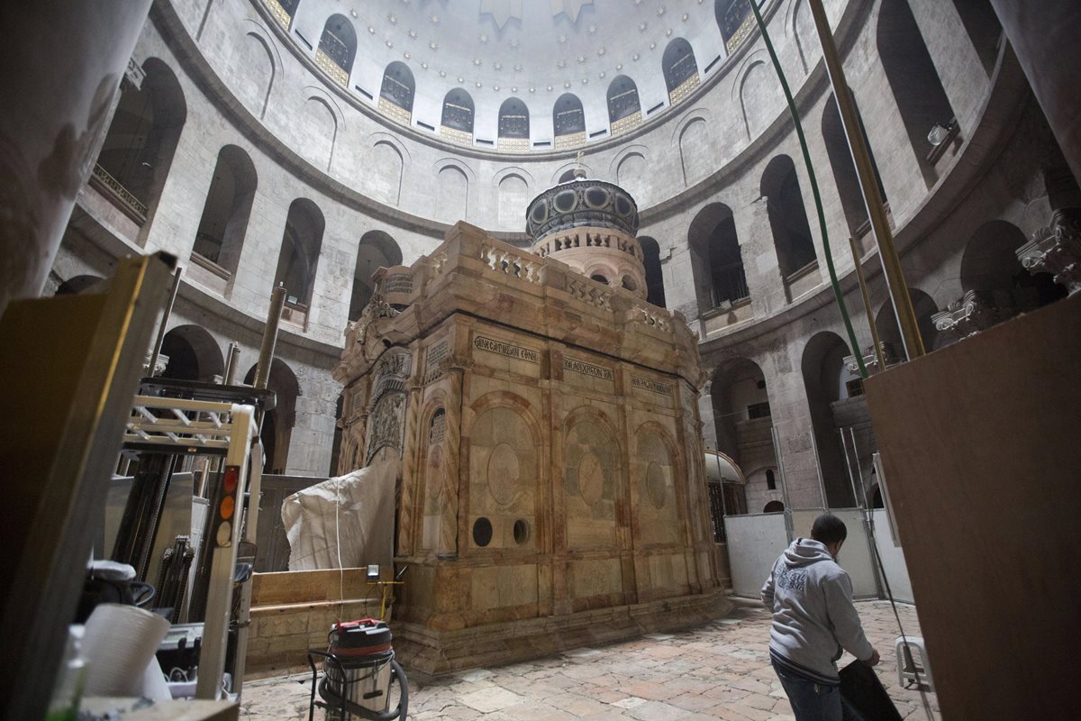 El Santo Sepulcro es un lugar de peregrinaje. (Foto Prensa Libre: EFE)
