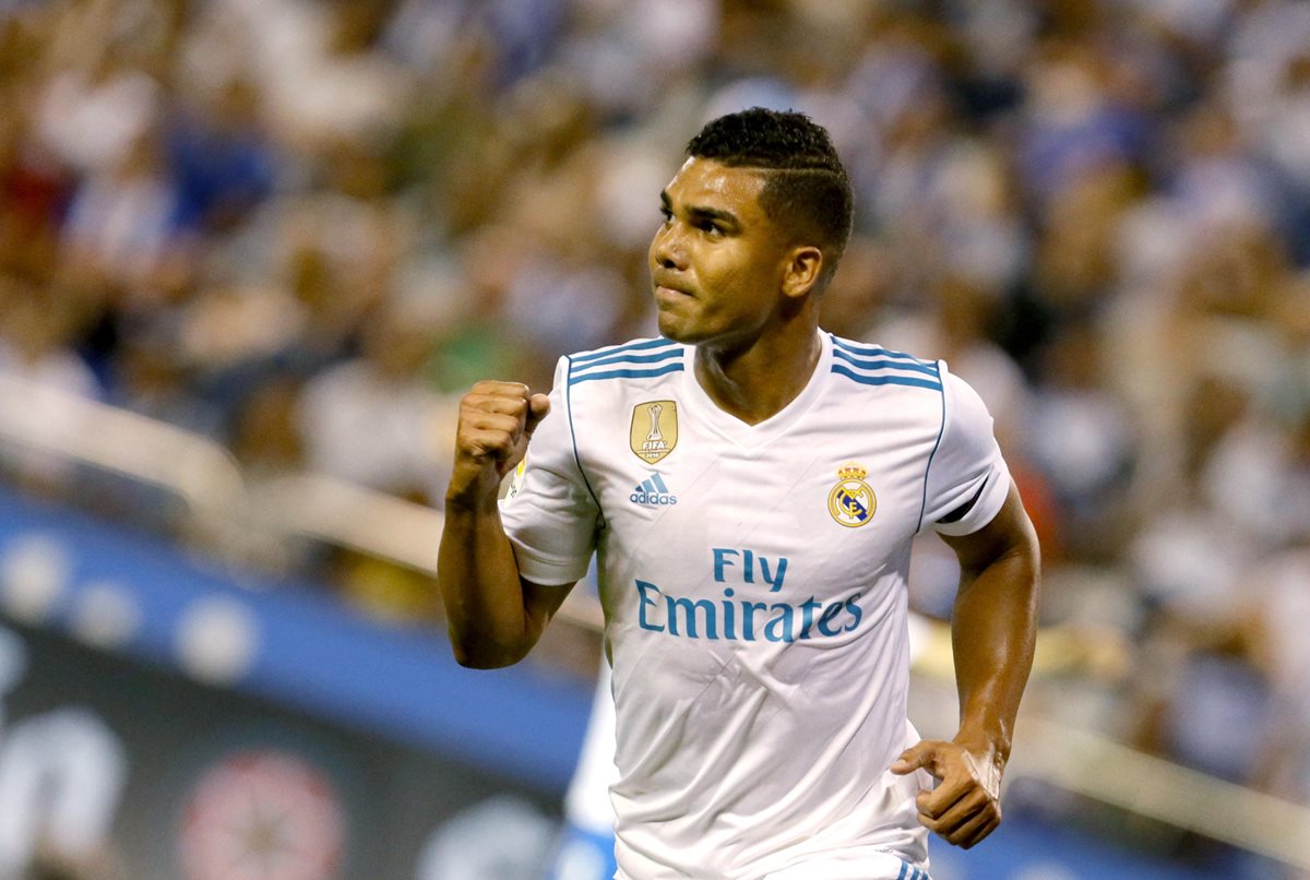 Casemiro se ha ganado a pulso su titularidad con el Real Madrid. (Foto Prensa Libre: EFE)