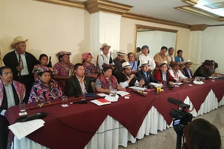 Las autoridades indígenas dijeron que la no renovación de la Cicig es una estrategia de las mafias y corruptelas. (Foto: Hemeroteca PL)