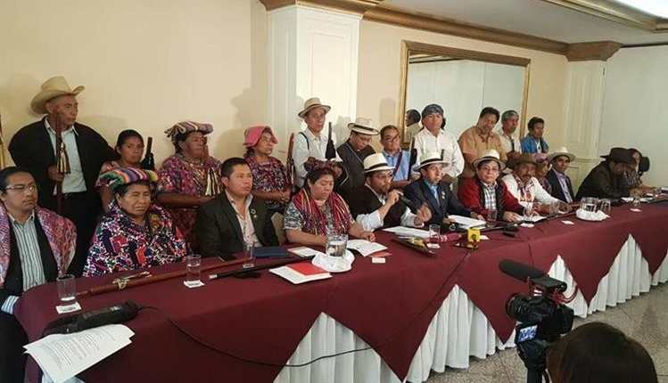 Las autoridades indígenas dijeron que la no renovación de la Cicig es una estrategia de las mafias y corruptelas. (Foto: Hemeroteca PL)