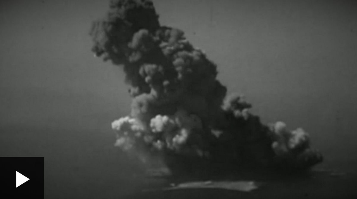 Así explotaron las bombas que Reino Unido lanzó para destruir la isla de Heligoland tras la Segunda Guerra Mundial