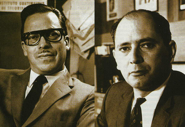 Pedro Julio García y Álvaro Contreras Vélez, co fundadores de Prensa Libre. (Foto: Hemeroteca PL)