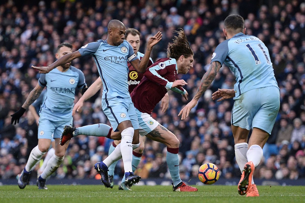 El City se quedó con el ajustado triunfo contra el Burnley. (Foto Prensa Libre: AFP).