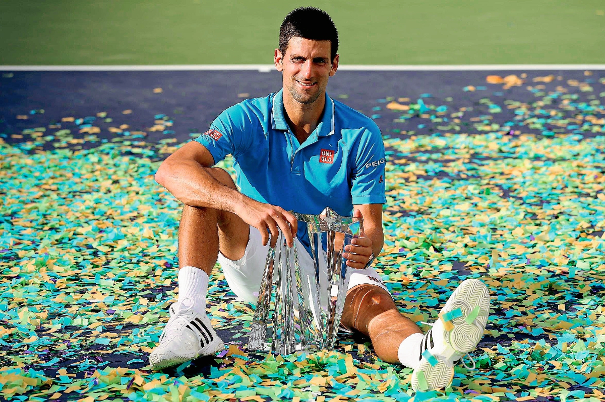 Novak Djokovic celebra su nueva victoria (Foto Prensa Libre: AFP)