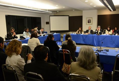 Audiencia sobre sobre militarización en Guatemala ante la CIDH. (Foto Prensa Libre: CIDH)