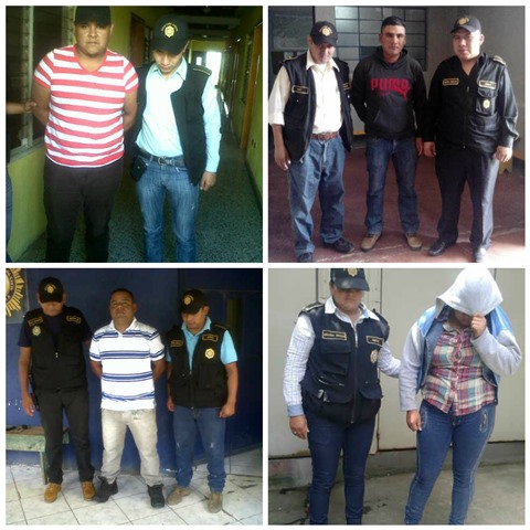 Según la investigación estos policías torturaron y detuvieron de forma ilegal a cuatro individuos en Villa Nueva. (Foto Prensa Libre: Cortesía PNC)
