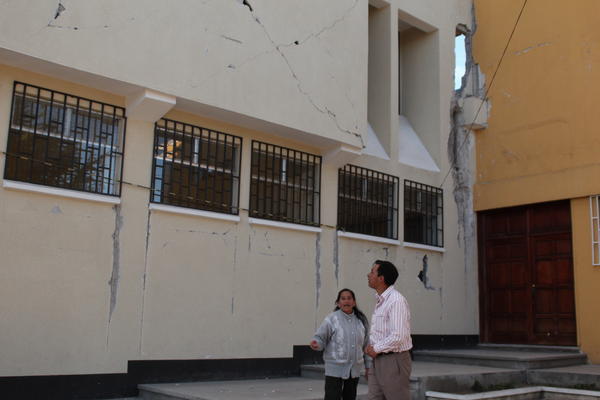 Los sismos han dañado estructuras que ya estaban vulnerables. (Foto Prensa Libre: Aroldo Marroquín)<br _mce_bogus="1"/>