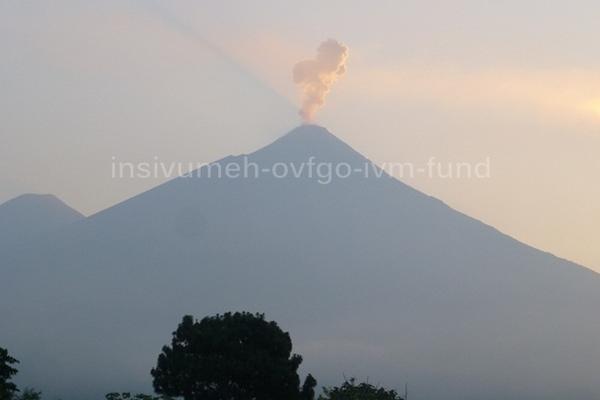 Volcán de Fuego. (Foto Prensa Libre: Insivumeh)