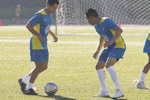 Figueroa entrenó ayer con su equipo, y se une hoy a la Selección. (Foto Prensa Libre: Eduardo González)
