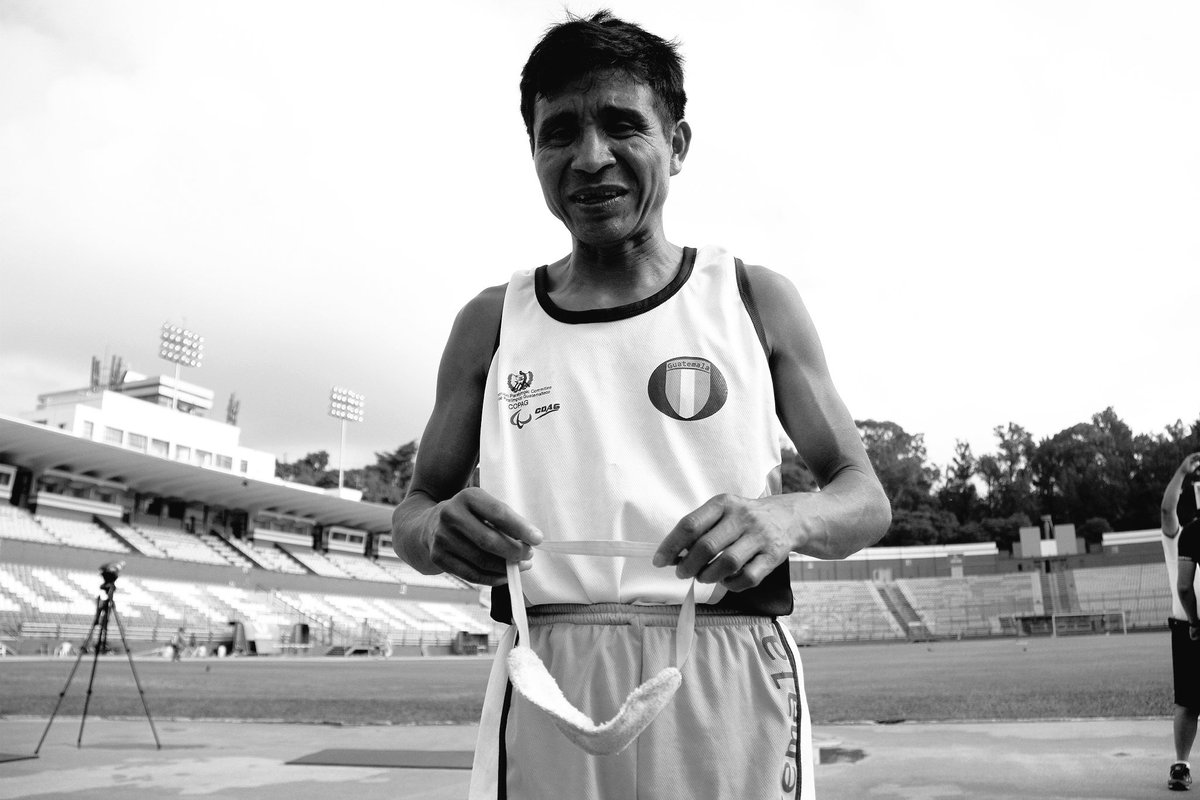 Óscar Raxón competirá y dará lo mejor de él en honor a su madre. (Foto Prensa Libre: Cortesía COG)