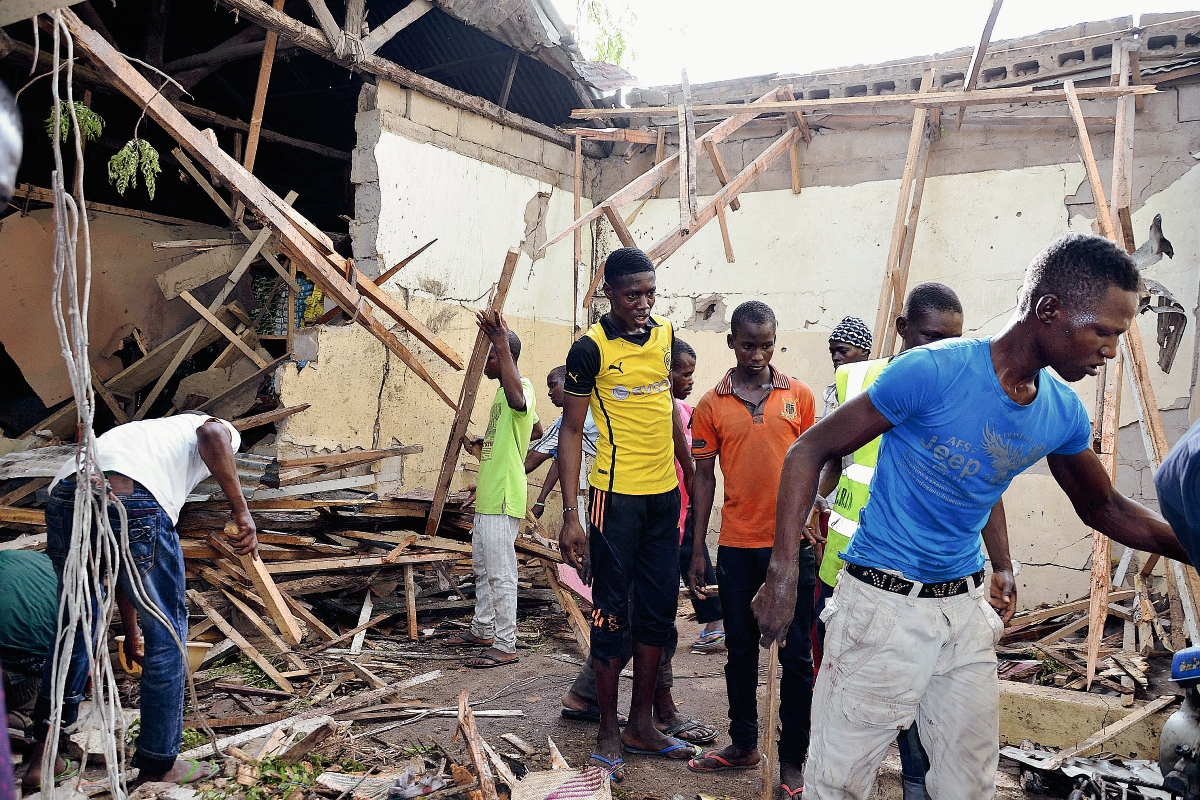 Atentado en Maiduguri, Nigeria, deja decenas de muertos. (Foto Prensa Libre: AP)