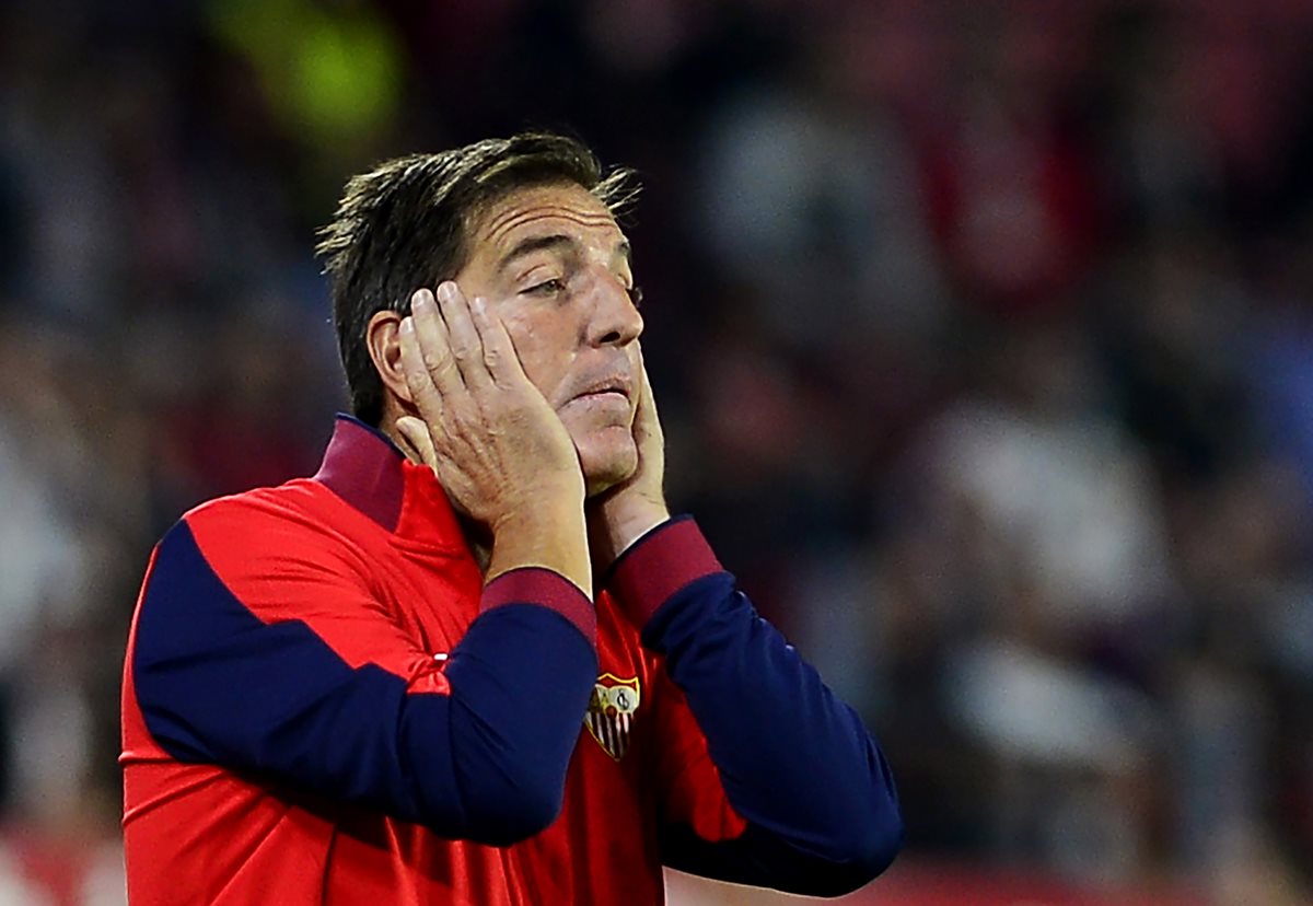 El equipo de Berizzo no venía bien desde hace ya varias jornadas, y en eso aseguró el Sevilla que se basó para dejarlo sin trabajo. (Foto Prensa Libre: AFP)