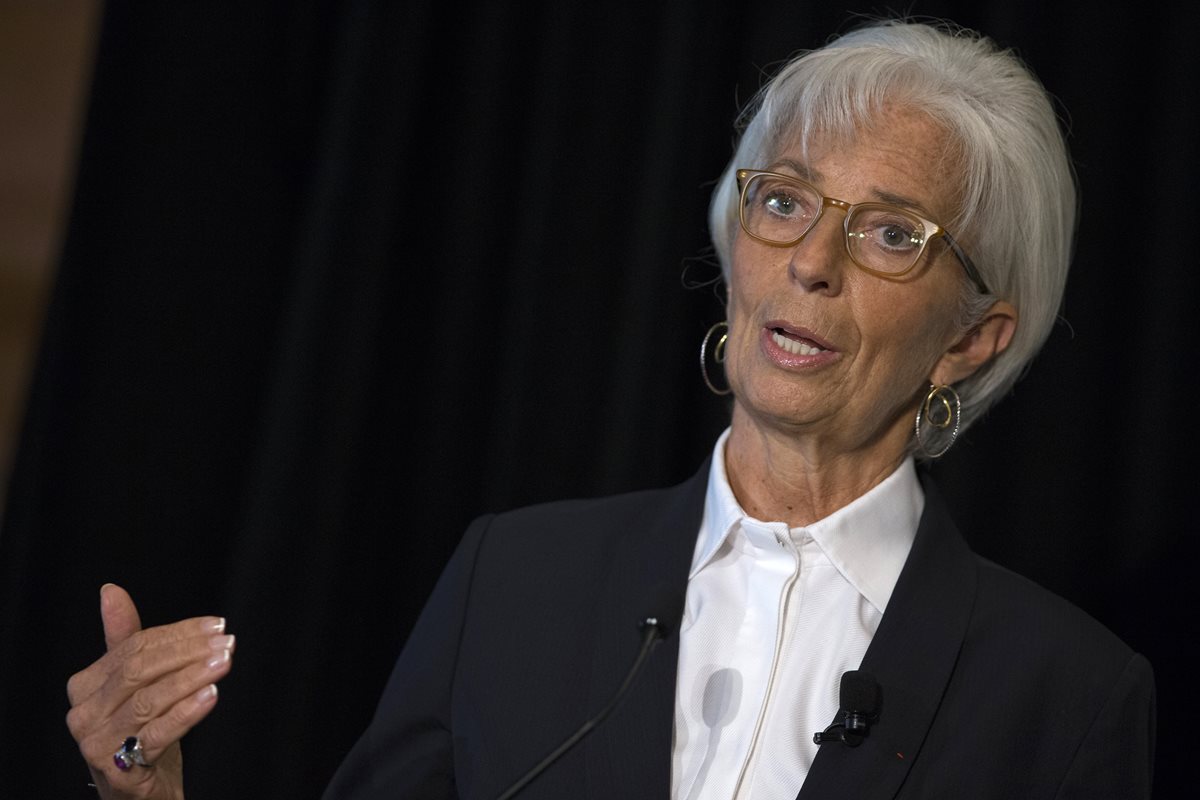 Christine Lagarde, directora gerente del Fondo Monetario Internacional (Foto Prensa Libre:AP)