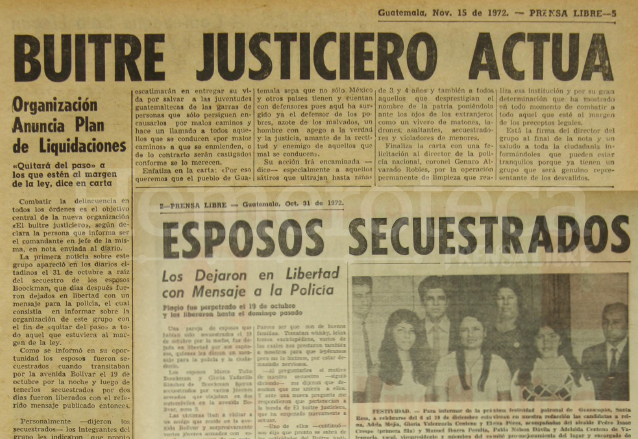 Notas periodísticas de Prensa Libre de 1972. (Foto: Hemeroteca PL)