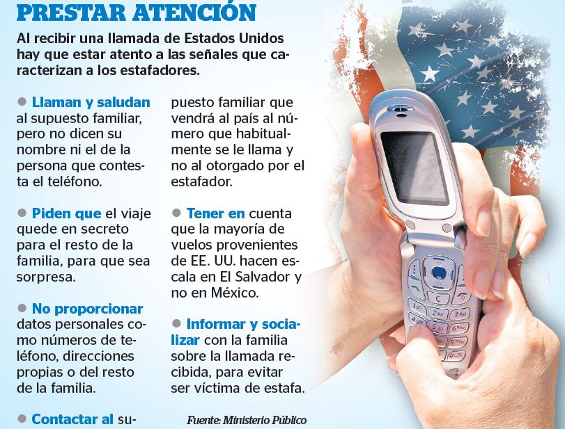 Delincuentes engañan a familiares al simular voz de parientes. (Infografía Prensa Libre: Benildo Concogua)