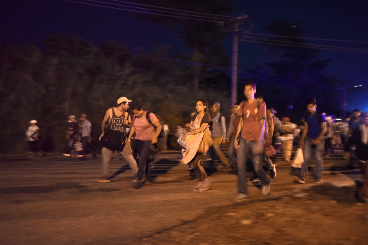 Se calcula que siete mil migrantes hondureños han ingresado recientemente a México. (Foto Prensa Libre: AFP)
