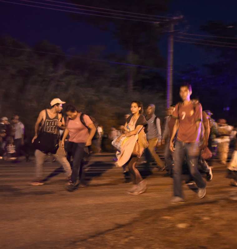 Se calcula que siete mil migrantes hondureños han ingresado recientemente a México. (Foto Prensa Libre: AFP)