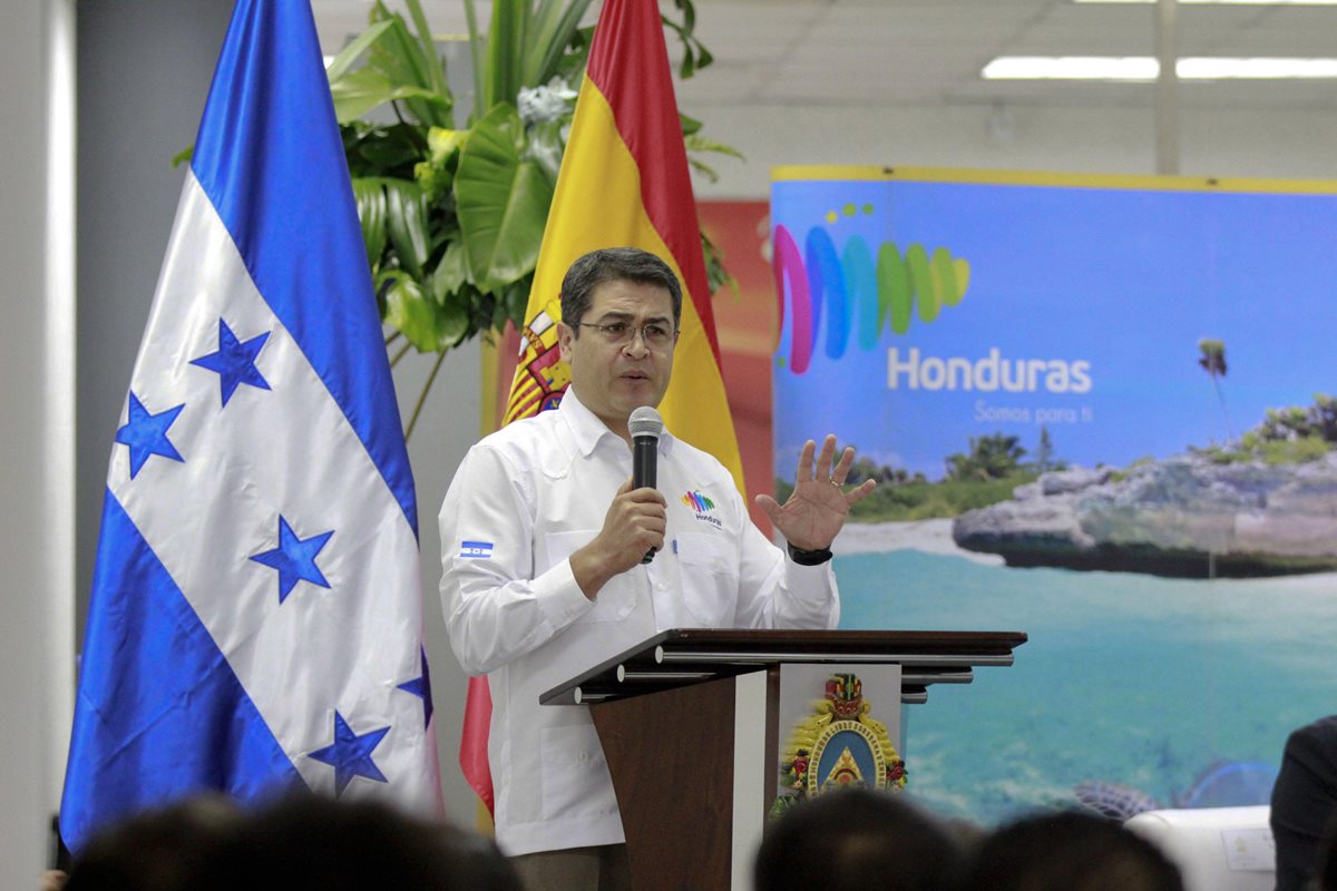 Juan Orlando Hernández, presidente de Honduras. (Foto Prensa Libre: EFE)