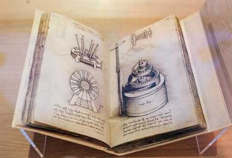 Los códices de Leonardo da Vinci podrán apreciarse a través de la web. (Fotografía: EFE)