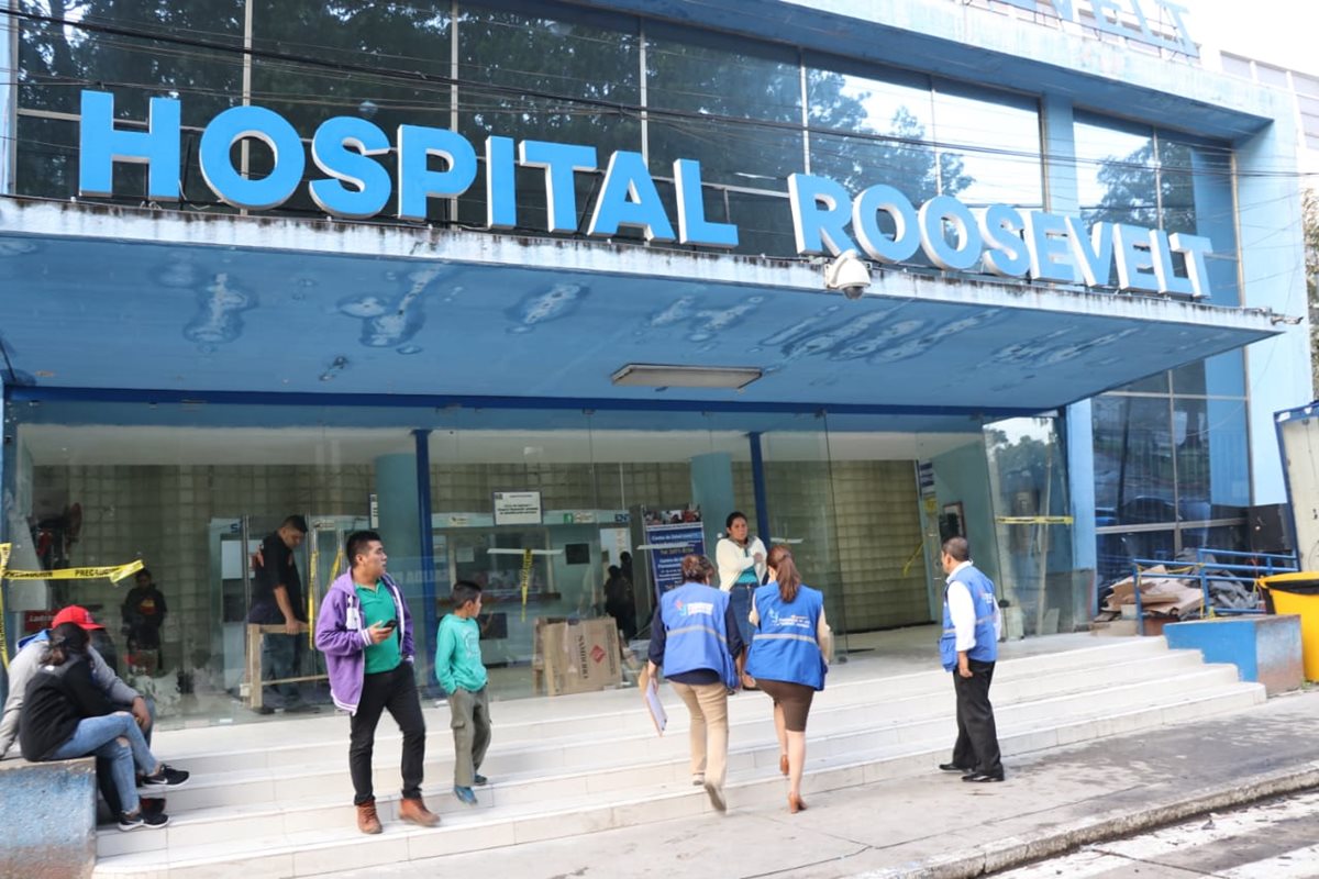 En el monitoreo efectuado por la PDH en el Hospital Roosevelt se evidencio que la atención a los pacientes continúa restringida en la consulta externa. (Foto Prensa Libre: Cortesía PDH)