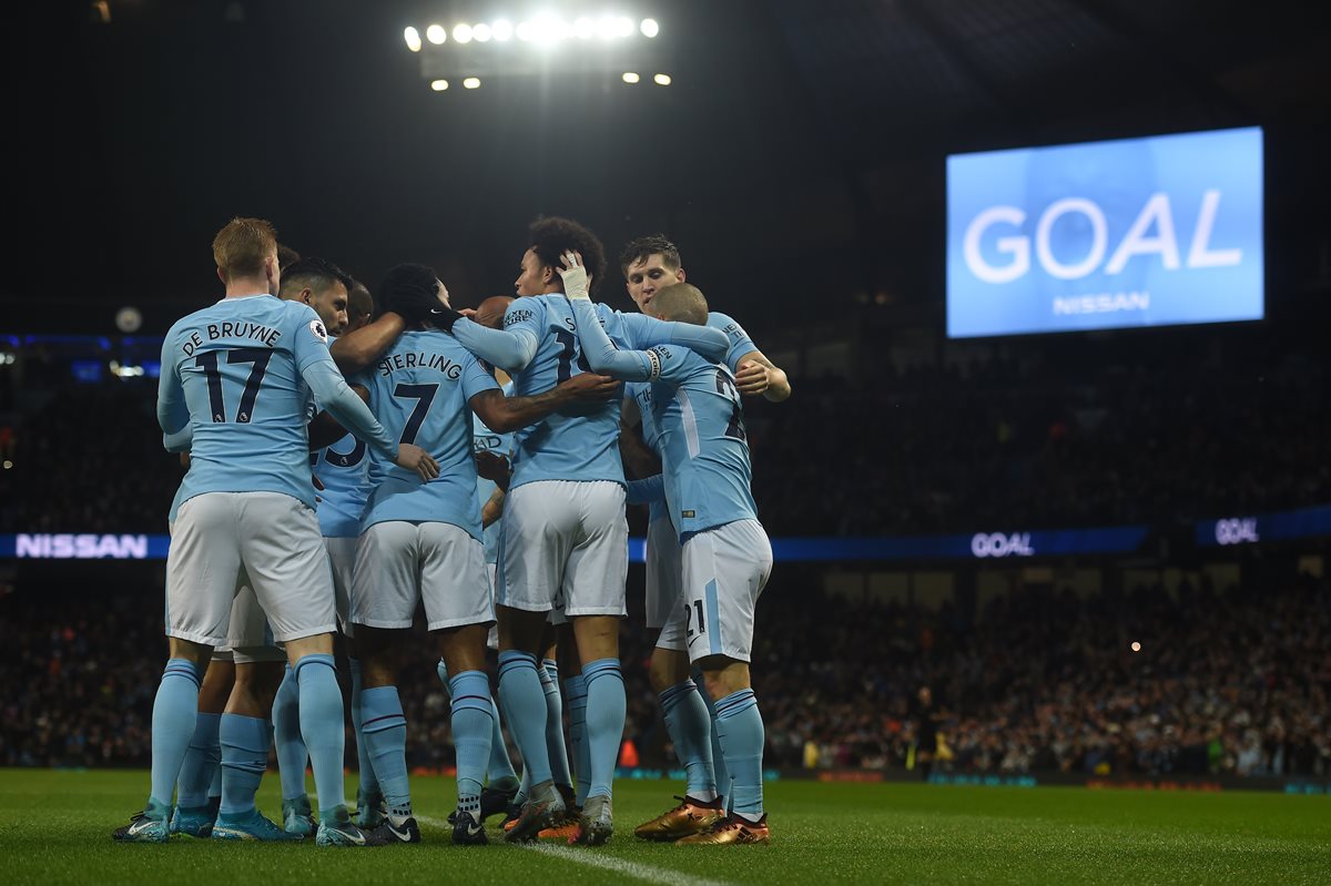 El Manchester City es el sólido líder de la Premier League. (Foto Prensa Libre: AFP)