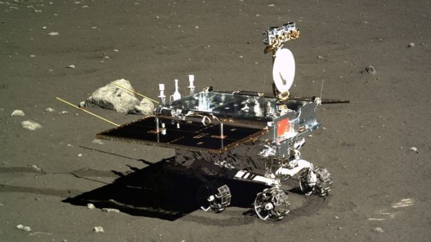 El vehículo de exploración de la misión Chang'e-3 recorrió una parte de la Luna en 2013. CNSA