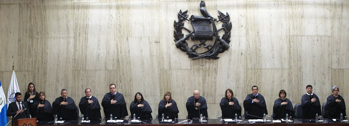 Los magistrados de la CSJ realizarán a puerta abierta el proceso de elección de su próximo presidente. (Foto Prensa Libre: Hemeroteca PL)