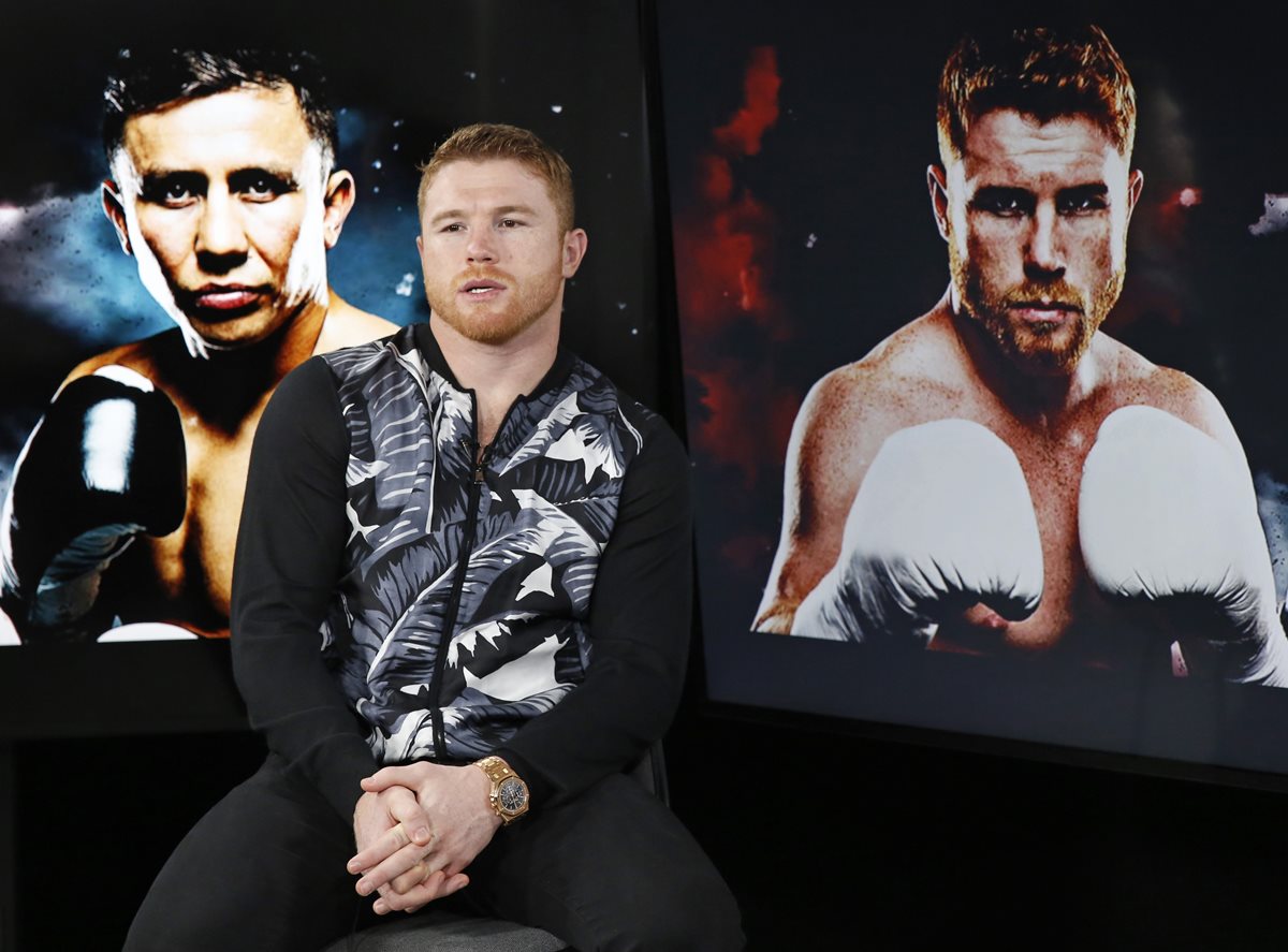 Saúl Álvarez peleará contra Gennady Golovkin el próximo 16 de septiembre, en Las Vegas. (Foto Prensa Libre: AP)