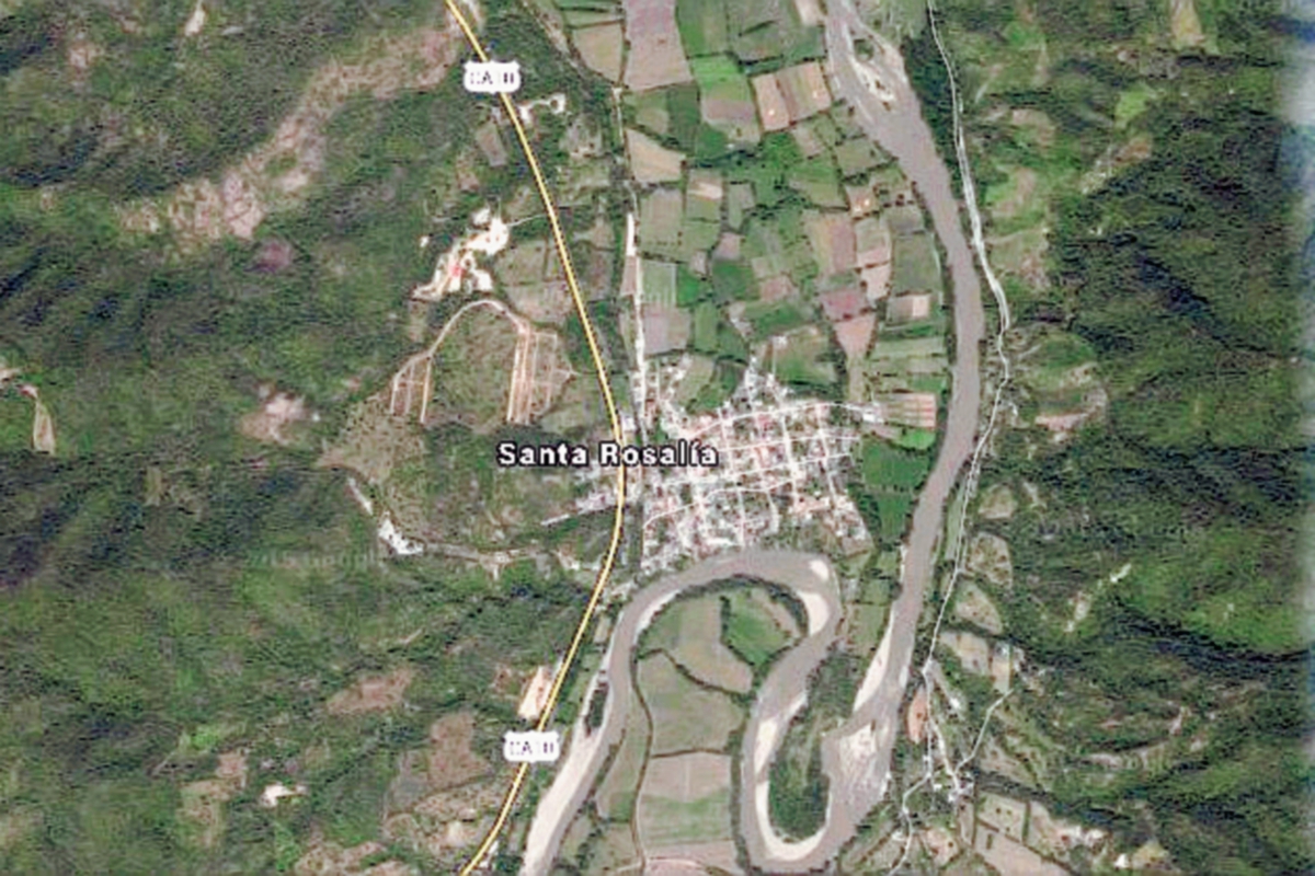 Aldea Santa Rosalía, Zacapa (Foto Prensa Libre: Google Maps)