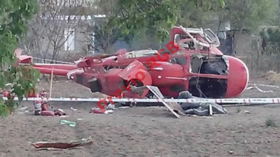 Así quedó una de las aeronaves siniestradas. (Foto Prensa Libre: Internet).